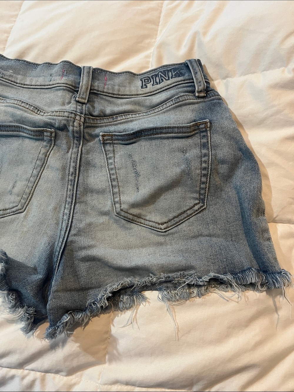 Victoria’s Second Pink Distressed Shorts - Picture 4 of 9